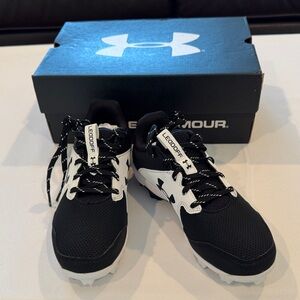 Under Armour Black and White Sports Shoes